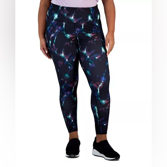 ID Ideology Celestial Sky 7/8 Leggings, Cropped Plus Size 1X New w/Tag - Picture 3 of 12